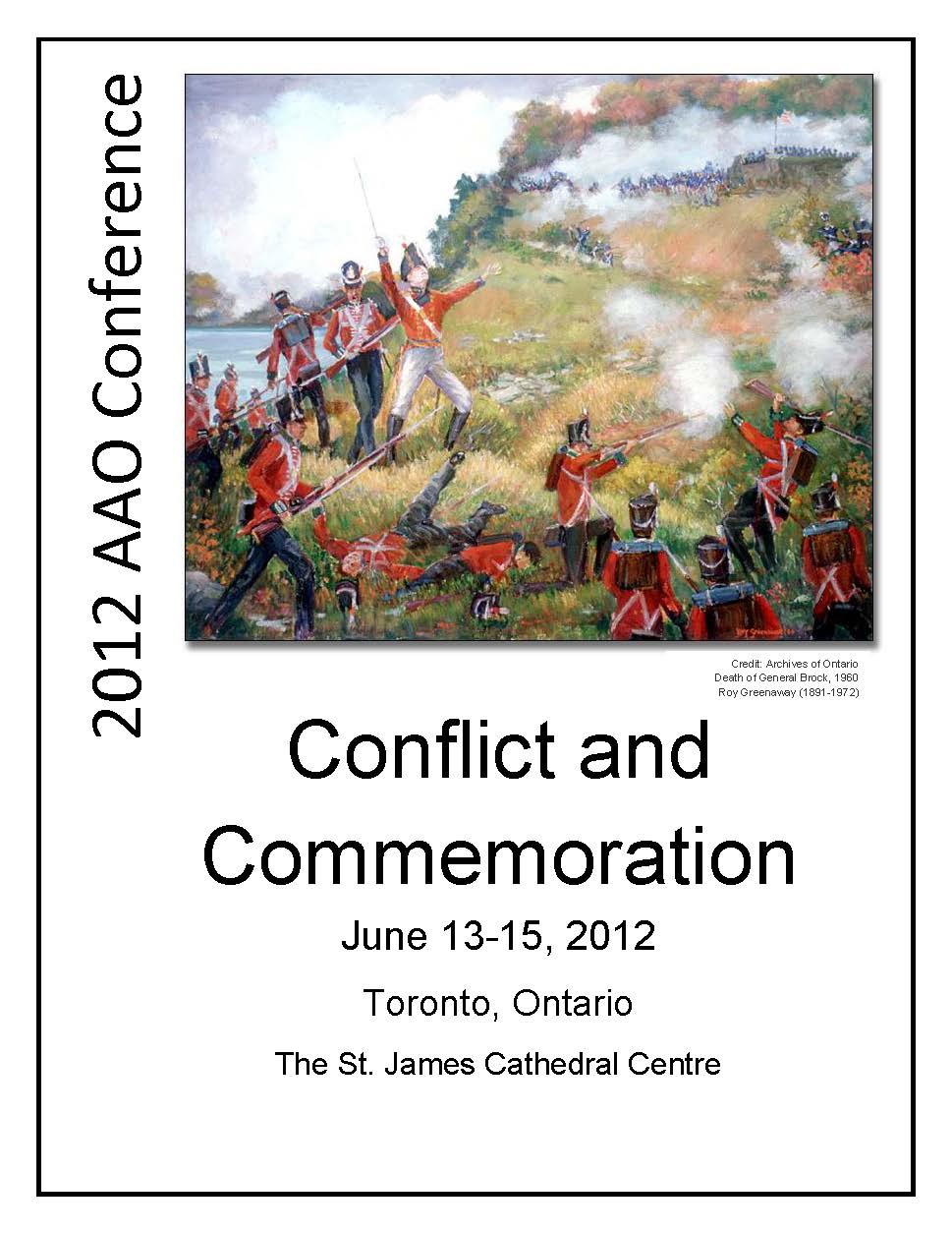 2012 AAO Conference. Conflict and commemoration.